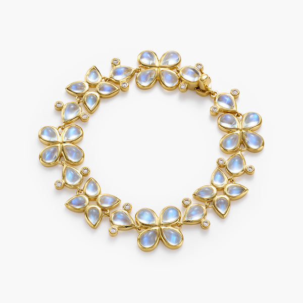 18K Blue Moon Flower Bracelet