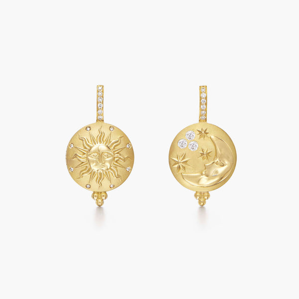 18K Sole Luna Earrings