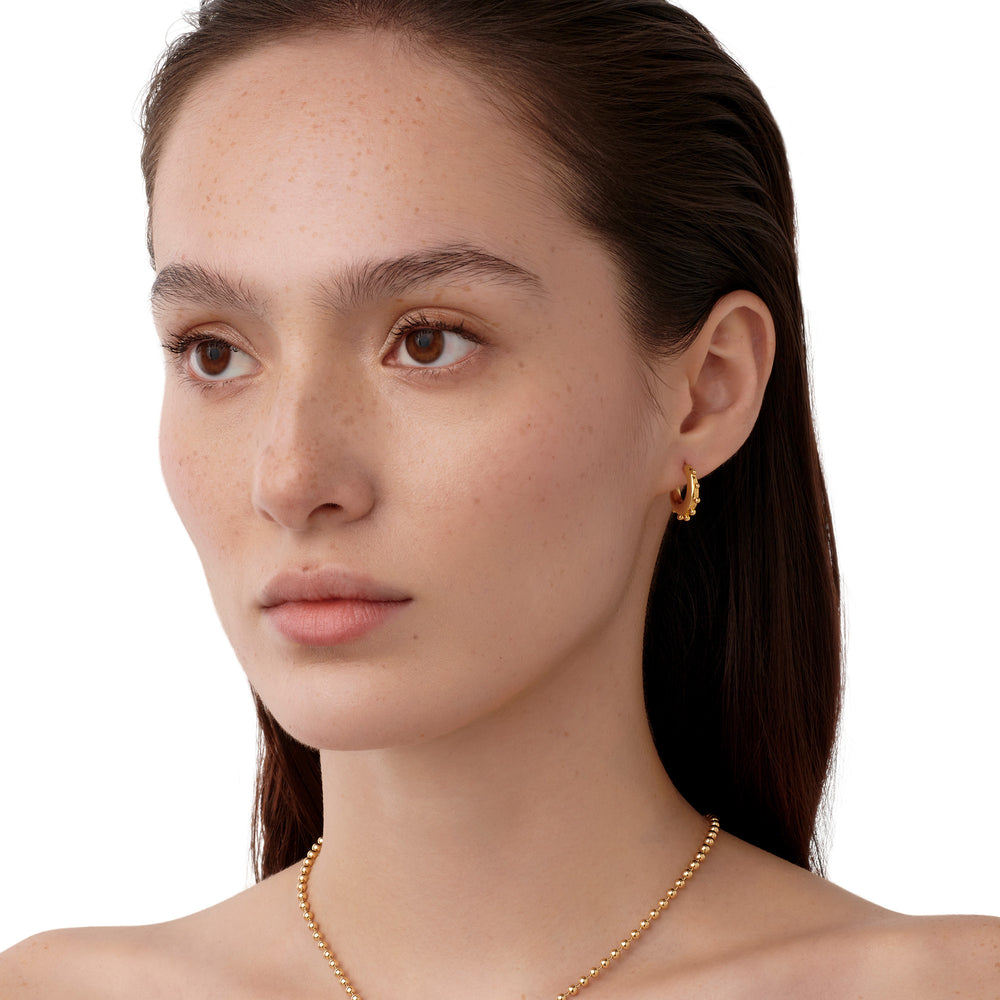 18K Yoga Hoops