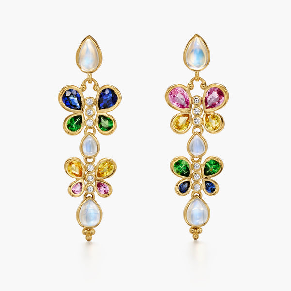 18K Precious Flutter Earrings