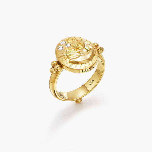 18K Luna Ring