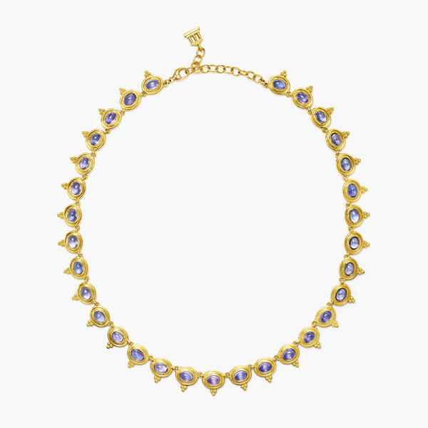 18K Tanzanite Temple Necklace