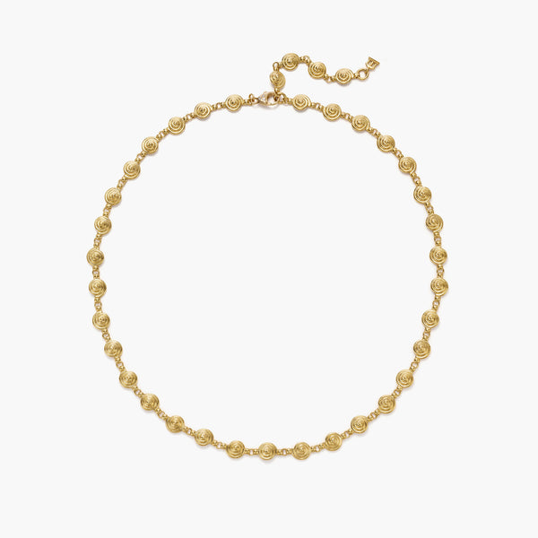 18K Spiral Necklace