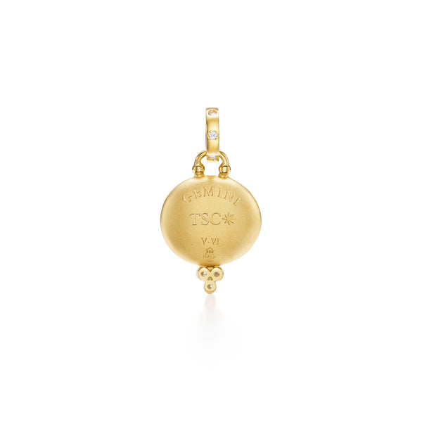 18K Gemini Pendant
