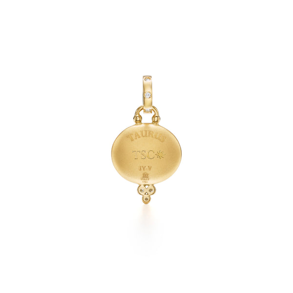 18K Taurus Pendant