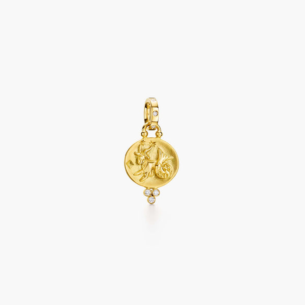 18K Capricorn Pendant