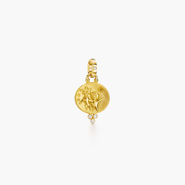 18K Gemini Pendant