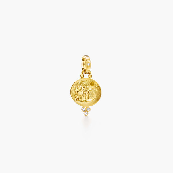 18K Taurus Pendant