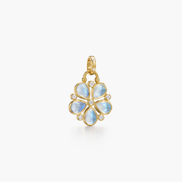 18K Luna Flower Pendant