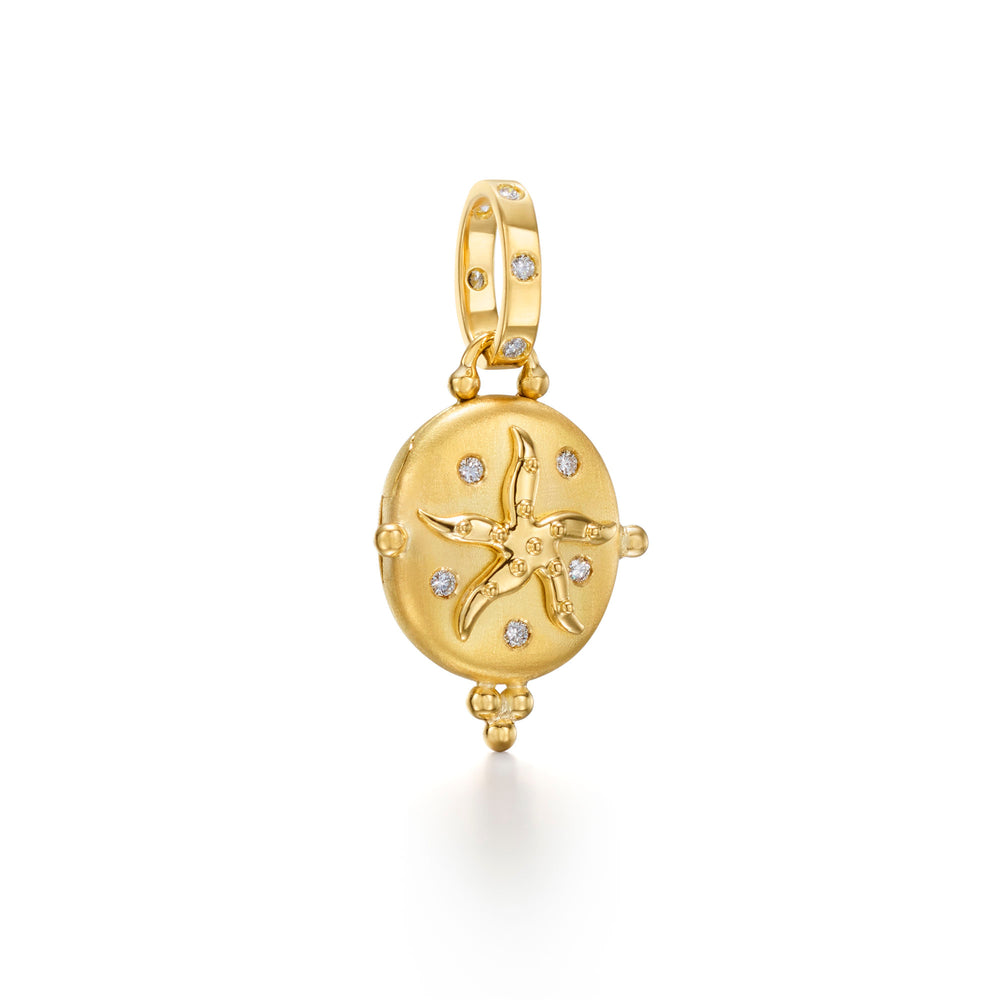 18K Small Sea Star Locket