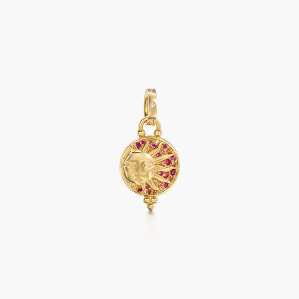 18K Solar Eclipse Pendant