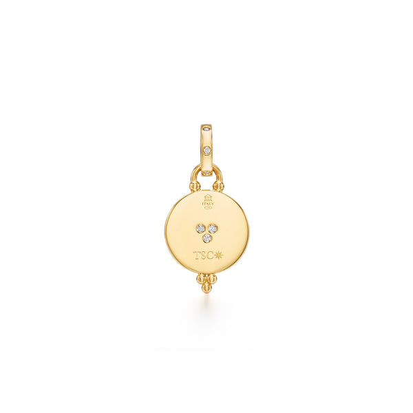 18K Lunar Eclipse Pendant
