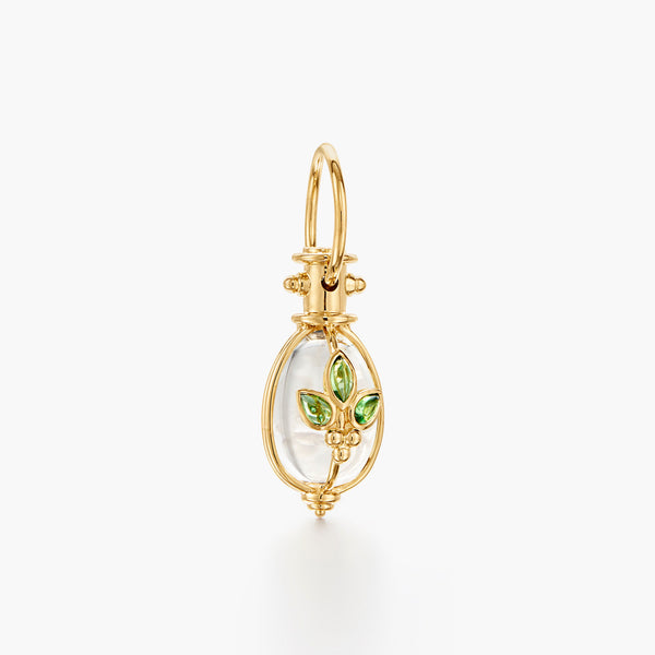 18K Tsavorite Giglio Amulet
