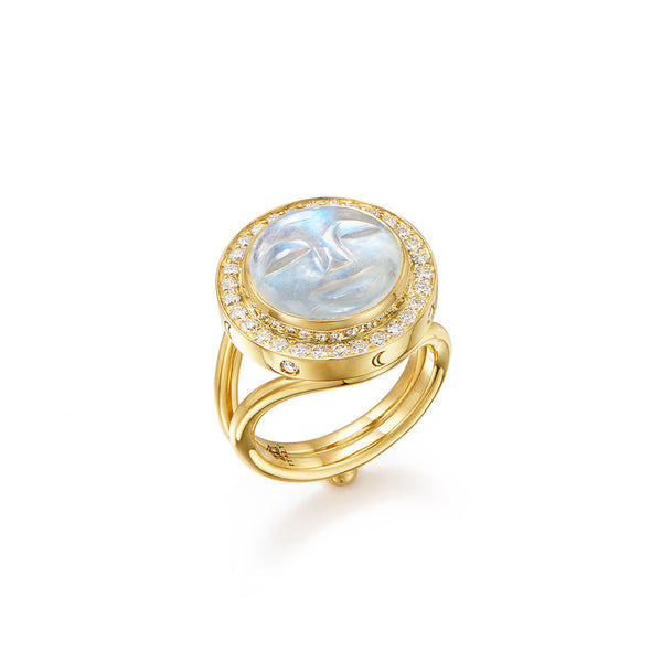 18K Astrid Moonface Ring