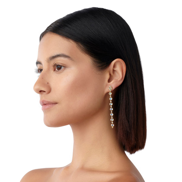 18K Moonshot Drop Earrings