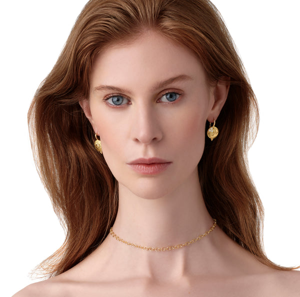 18K Sole Luna Earrings