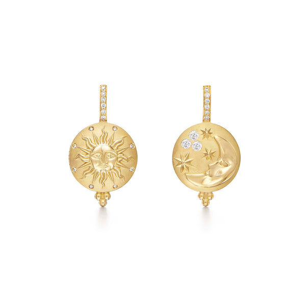 18K Sole Luna Earrings