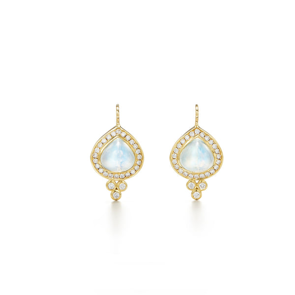 18K Halo Earrings