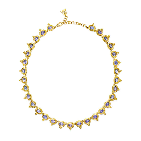 18K Tanzanite Temple Necklace