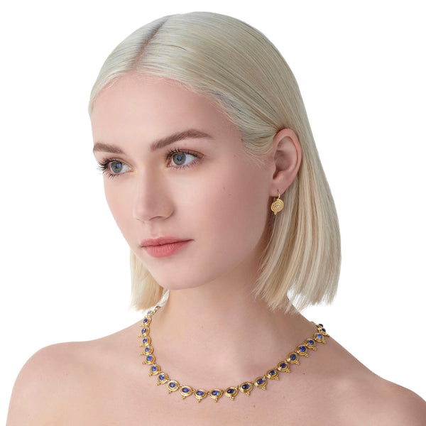 18K Tanzanite Temple Necklace