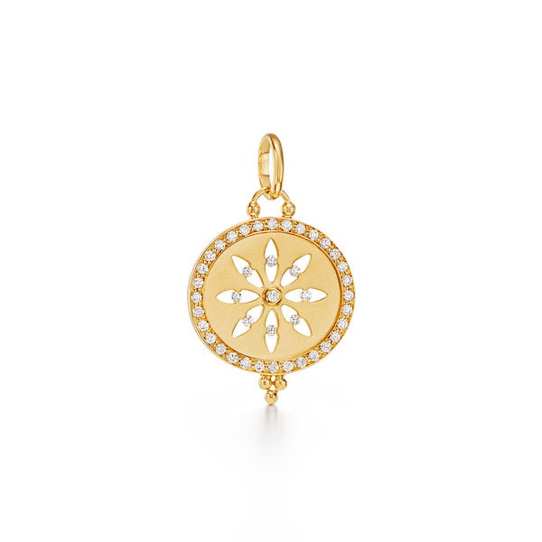 18K Diamond Sorcerer Cutout Pendant
