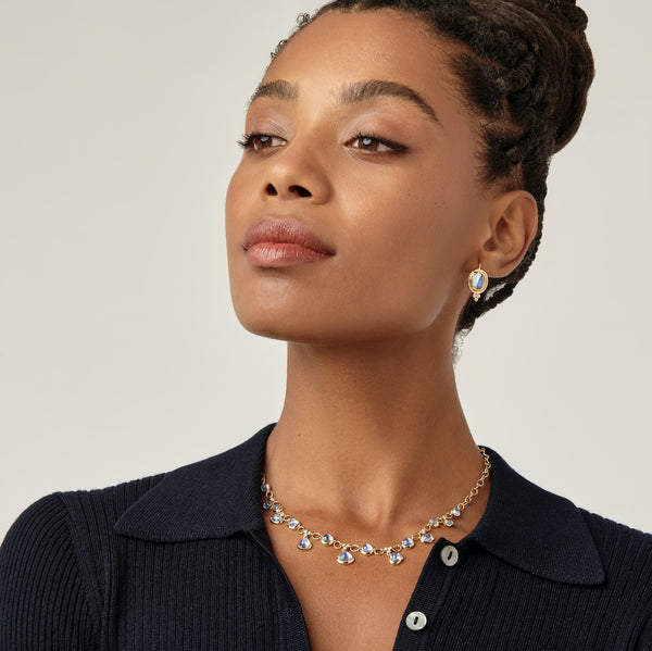 18K Blue Moon Theo Necklace
